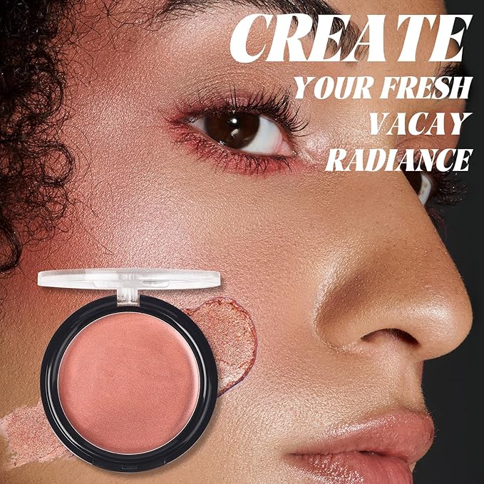 UCANBE Face & Body Cream Bronzer, Natural Coral Warm Sun-Kissed Glow Blusher, Buildable Blendable for Long Lasting Radiant Glow, Luminous Bronzing Highlighting Multi-Use Makeup Palette-Velvo Beauty