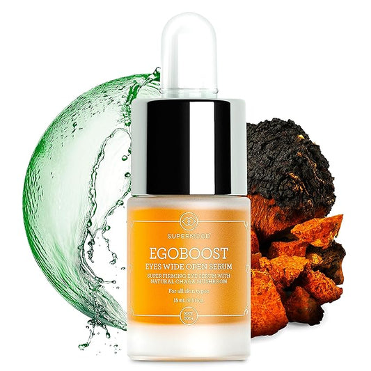 Egoboost Eye Serum - Eye Serum for Dark Circles and Puffiness, Hydrating Serum, Bright and Tight Eye Serum in Facial Skin Care Products, Mushroom Extract Eye Serum for Wrinkles-Velvo Beauty