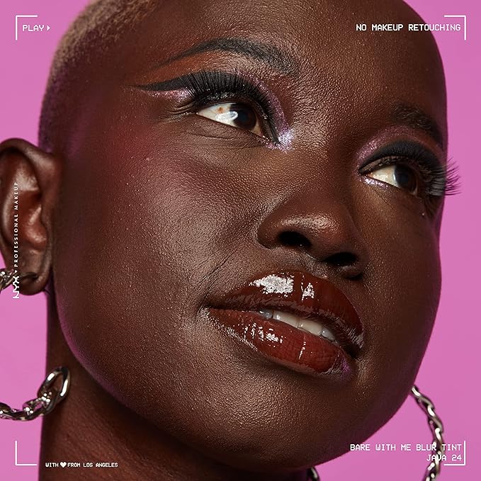 NYX PROFESSIONAL MAKEUP Bare With Me Blur Skin Tint Foundation Make Up with Matcha, Glycerin & Niacinamide - Java-Velvo Beauty