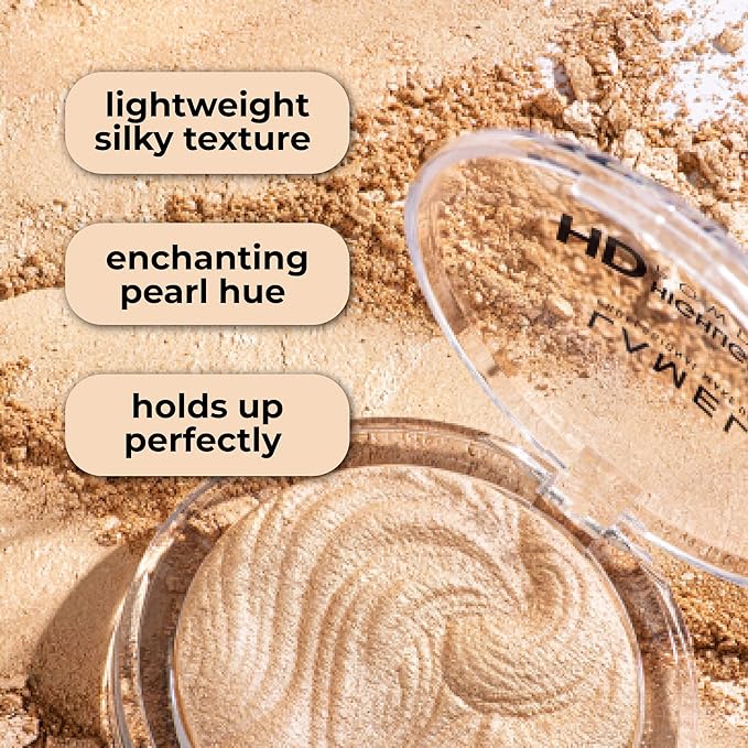 LAMEL HD Highlighting Face Powder - Natural Glow and Luminous Finish, Baked Blendable Pigmented Formula - Long-lasting & Fade-Resistant Wear, 402 12g/0.42 oz-Velvo Beauty