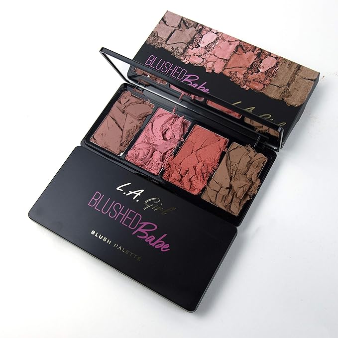 L.A. Girl Fanatic Blush Palette, Blushed Babe Pinks, 1 oz-Velvo Beauty