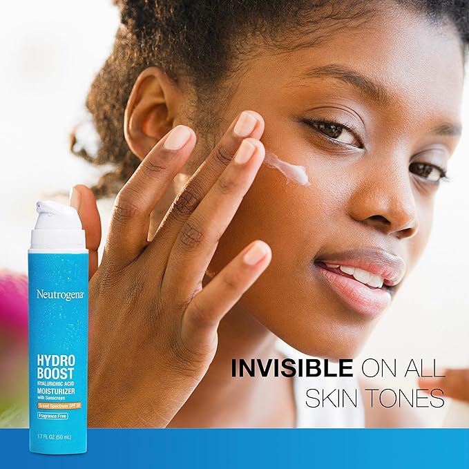 Neutrogena Hydro Boost Hyaluronic Acid Hydrating Face Moisturizer With SPF 50, Fragrance Free Facial Moisturizer, 1.7 fl. oz, & Trial Size Hydro Boost Facial Cleanser, 0.5 fl. oz-Velvo Beauty