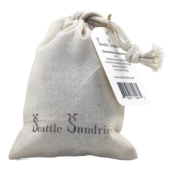 Smooch Stick All Natural Lip Balm Set for Women, Men & Kids with Beeswax & Shea Butter - Fruit, Floral, Herbal Flavors Variety Pack - Small Gift Idea - Seattle Sundries-Velvo Beauty