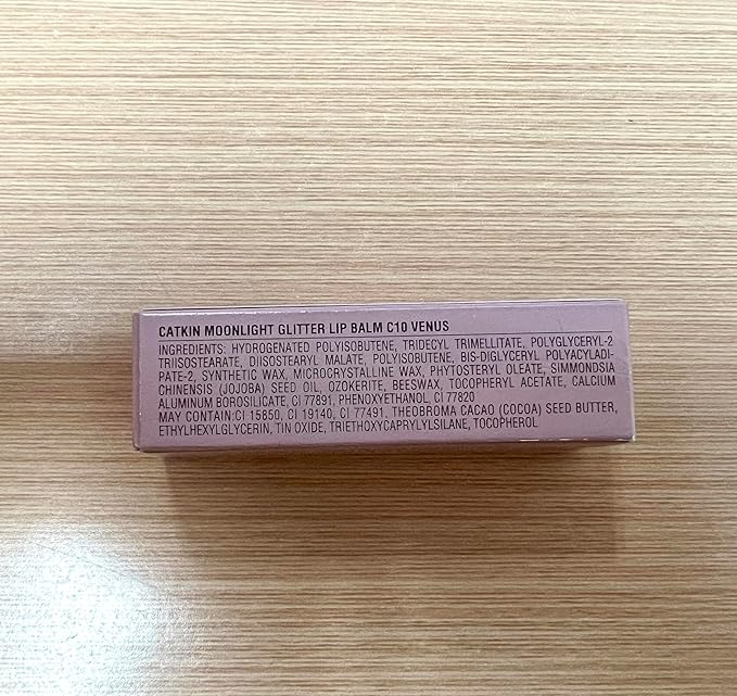 Catkin Lip Balm Color Tinted Glitter Lipstick Ultra Hydrating Lip Moistrurizer Chapstick with Vitamin E Nourishing For Cracked & Dry Lips 0.12 oz C10 Venus - Peach Pink …-Velvo Beauty