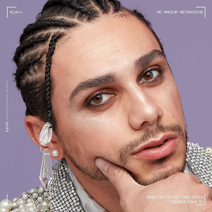 NYX PROFESSIONAL MAKEUP, Jumbo Multi-Use Face Highlighter Stick - Coconut Cake-Velvo Beauty