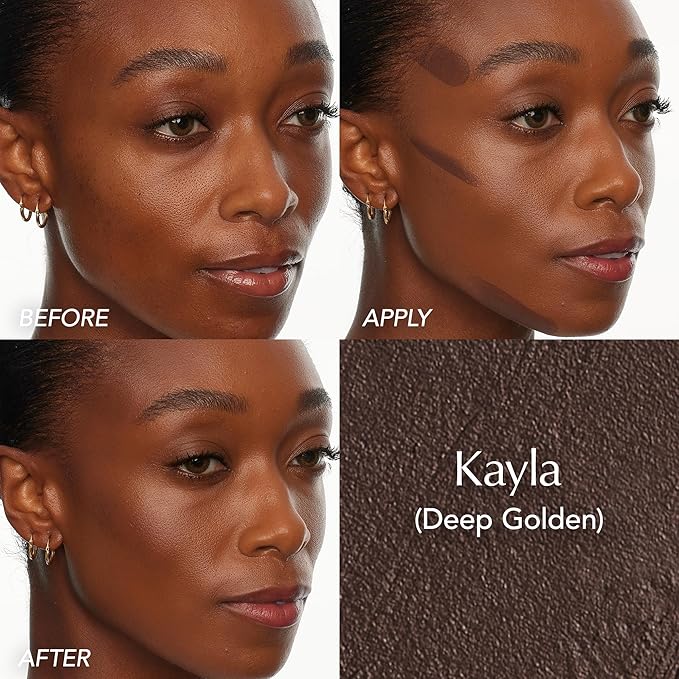 Thrive Causemetics Triple Threat Color Stick: Cream Bronzer & Contour Stick with Vitamin E, Evening Primrose Oil, Waterproof Smudge Proof Face Makeup Formula, Kayla (Deep Golden)-Velvo Beauty