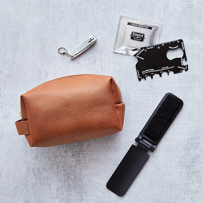 Pinch Provisions Hemergency Kit for Men, includes 30 Style & Grooming Essentials, Gift & Accessory for Grooms, Best Man, Personal Care, Travel or Cars-Velvo Beauty
