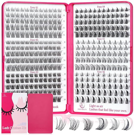 Lash Clusters - Lash Clusters Kit Mix Manga Lases 360pcs Eyelash Clusters Spiky Lases Clusters DIY at Home No Glue Included-Velvo Beauty