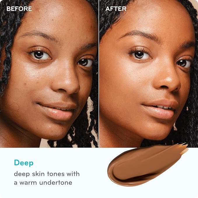 pūrlisse Perfect Glow BB Cream with SPF 30 - Matte Meets Dewy Finish - Enriched with Goji & Hawthorn Berry to Help Improve Skin Texture & Radiance - Deep (1.4 oz)-Velvo Beauty