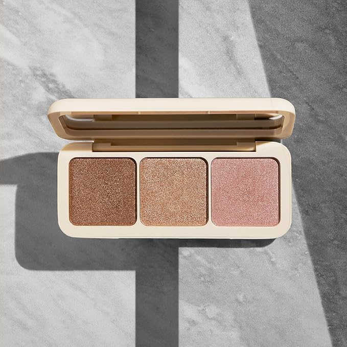 COVER FX Custom Enhancer Highlighter Makeup Palette - Buildable Illuminating Highlight - Use on Eyes, Cheeks and Body - Travel Friendly-Velvo Beauty