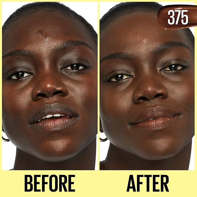 Maybelline Fit Me Tinted Moisturizer, Natural Coverage, Face Makeup, 375, 1 Count-Velvo Beauty