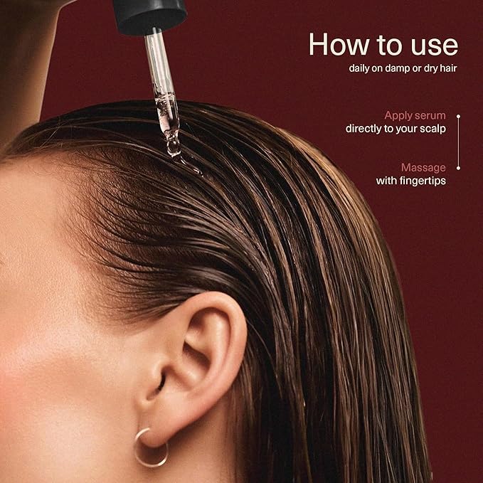 Bloom Peptide Hair Serum with Advanced Multi-Peptides for Women with Thinning Hair, Promotes Fullness, Reduces Shedding, & Balances Scalp, Lightweight, Non-Greasy (Pack 1) 30ml-Velvo Beauty