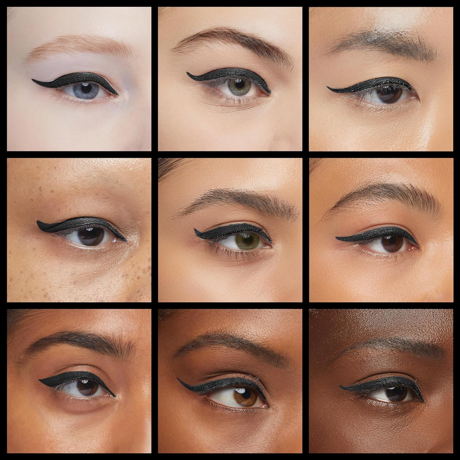 Skone Waterproof Liquid Eyeliner - Long Lasting & Smudge Proof - Insanely Intense Tattooed Eyeliner Pen with Felt Tip Applicator - Jet Black (0.07oz)-Velvo Beauty