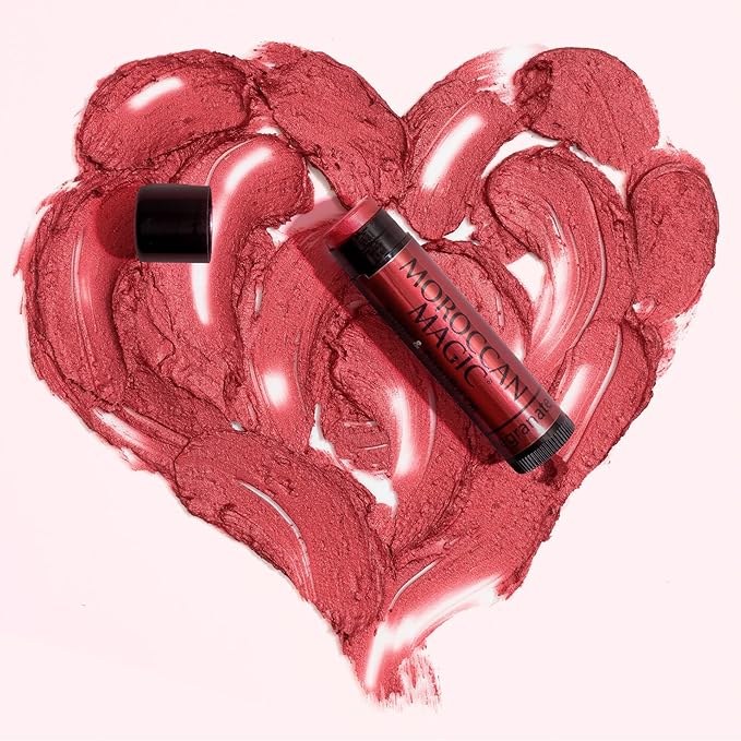 Moroccan Magic Pomegranate Red Tinted Lip Balm | Made with Natural Cold Pressed Argan and Essential Oils Lip Balm | Smooth Application | Non-Toxic, Cruelty Free | 2 Pack-Velvo Beauty