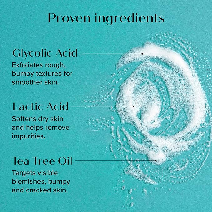 Medix 20% Glycolic Acid Booster + Exfoliating Body Wash Cleanser Skin Care 2PC Set | AHA Exfoliant Body Wash + Body Serum Both Refine + Soften Dead Dry Skin, Bumps, Wrinkles, & Fine Lines, Bundle-Velvo Beauty