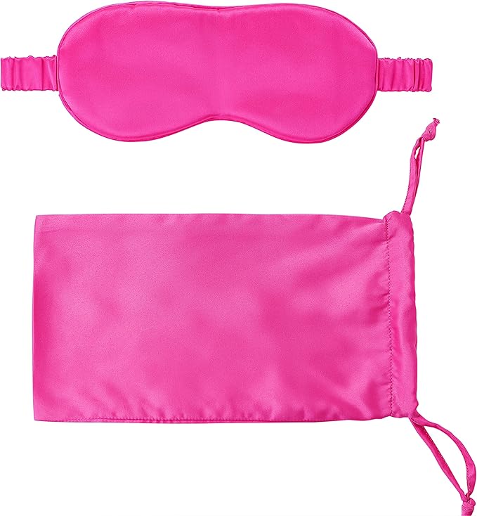 Silk Sleep Mask Light Blocking Luxury 100% Mulberry 19mm Silk Eye Mask Eye Cover Blindfold Ultra Soft Light & Comfy Anti Aging Skin Care with Travel Bag Gift Package-Velvo Beauty