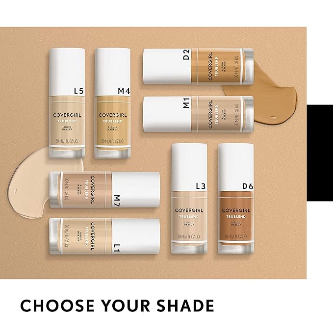 Covergirl Trublend Liquid Makeup Foundation, L5 Creamy Natural, 1 Fluid Ounce (Pack of 2)-Velvo Beauty