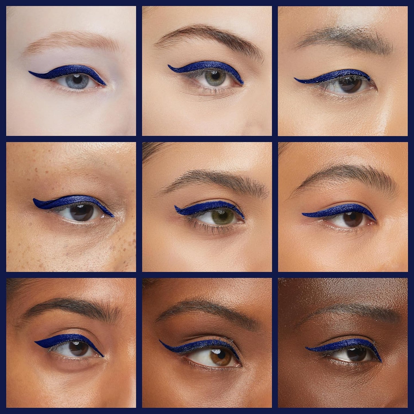 Skone Cosmetics Insanely Intense Tattooed Eyeliner Pen - Waterproof Liquid Eyeliner, Long Lasting, Sweat Proof, Smudge Proof Felt Tip Liquid Eyeliner - Pigmented Eye Liner Makeup - Navy (0.07oz)-Velvo Beauty