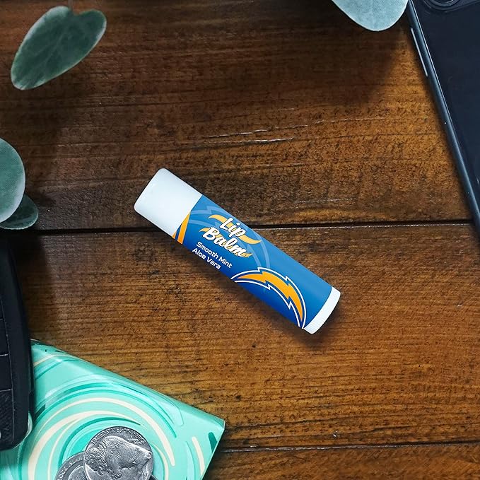 FANMATS 34688 Los Angeles Chargers Smooth Mint SPF 15 Lip Balm-Velvo Beauty