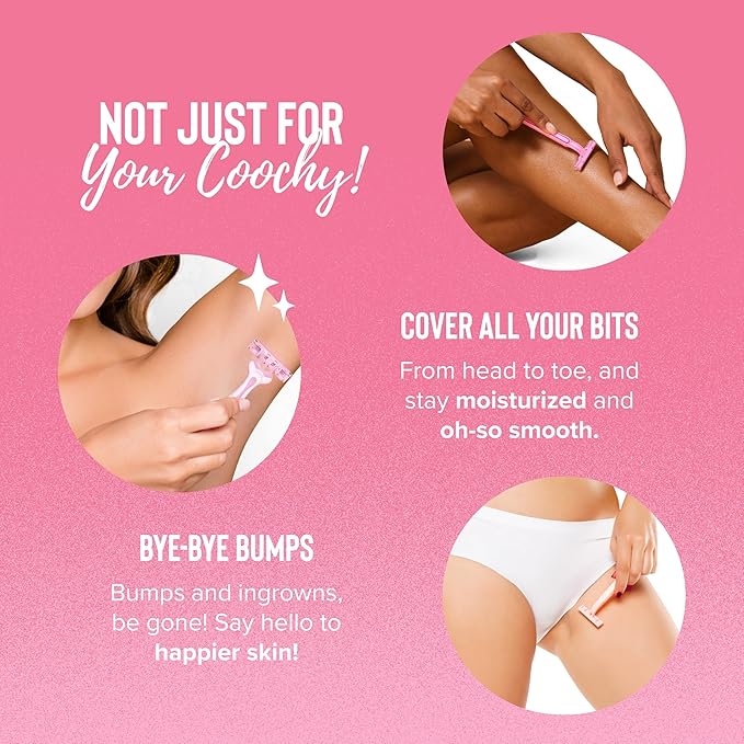 Coochy Shave Cream - Moisturizing Shave Lotion - Gentle Intimate Shaving Cream - For Bikini Area, Underarms, Legs & More - Rash-Free, Hydrating Formula - 12.5 oz, Frosted Cake-Velvo Beauty