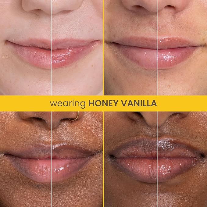 Burt's Bees Rescue Lip Relief, Honey Vanilla, Hydrating Lip Balm for Dry Cracked Lips, with Responsbily Sourced Beeswax and Shea Butter, 100% Natural Origin, 1 Squeezy Tube, 0.35oz-Velvo Beauty