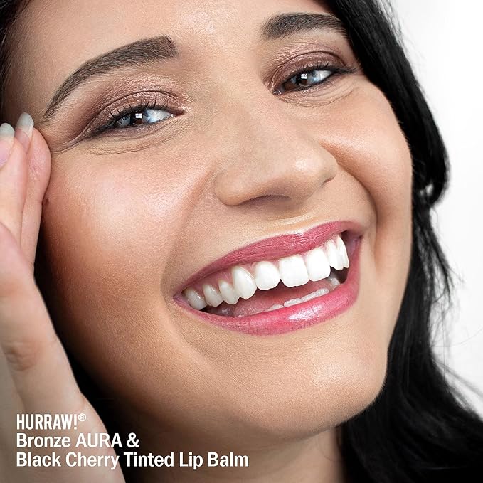 Hurraw! Black Cherry Tinted Lip Balm, 2 Pack: (Sheer Red Tint) Organic, Certified Vegan, Cruelty and Gluten Free. Non-GMO, 100% Natural Ingredients. Bee, Shea, Soy and Palm Free. Made in USA-Velvo Beauty