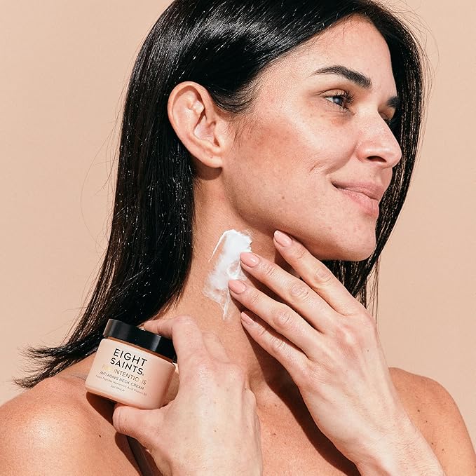 Eight Saints Firm Intentions Anti Aging Neck Cream, Natural & Organic, For Firming Skin and Reducing Wrinkles, 2 Ounces-Velvo Beauty