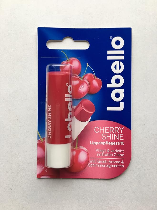 Labello Pearly Shine, Labello Blackberry Shine, Labello Cherry Shine Lip Balm Bundle-Velvo Beauty