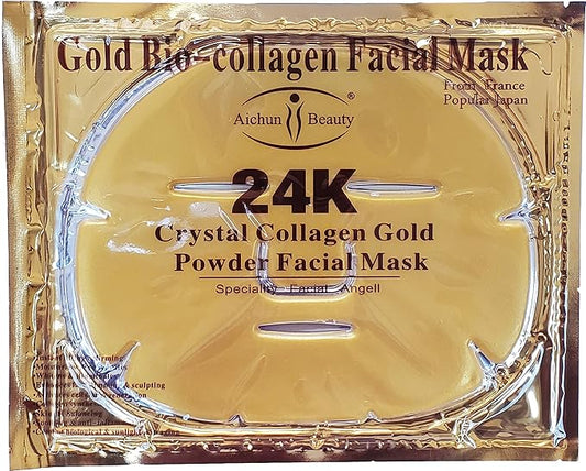 Luxurious 24k Gold Bio-collagen Facial Mask (5pcs)-Velvo Beauty