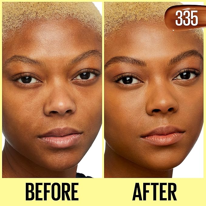 Maybelline Fit Me Tinted Moisturizer, Natural Coverage, Face Makeup, 335, 1 Count-Velvo Beauty