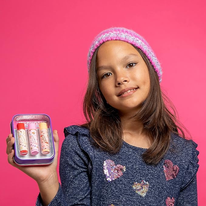 Lip Smacker Holiday Christmas 3 pcs Flavored Lip Balm Tin Original & Best (Pack of 2)-Velvo Beauty