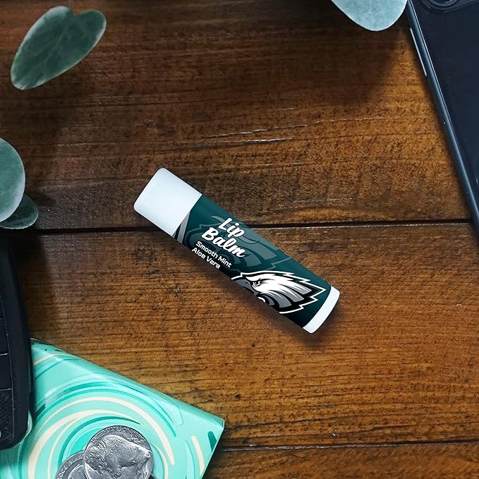 FANMATS 34728 Philadelphia Eagles Smooth Mint SPF 15 Lip Balm (Pack of 2)-Velvo Beauty