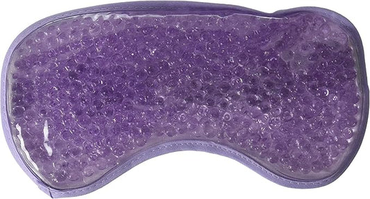 Cooling Eye Mask Reusable Gel Eye Mask for Puffy Eyes,Ice Eye Mask Cold Eye Mask Frozen with Plush Backing for Headache,Migrain,Stress Relief-Color Pastel Purple-Velvo Beauty