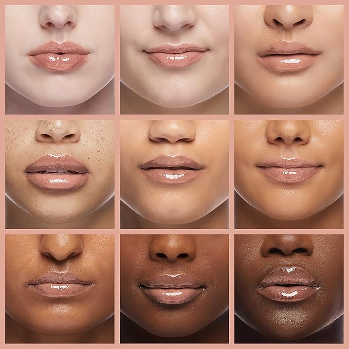 Kopari Coconut Lip Glossy | Nude Tint Birthday Suit | Vegan Hydrating Moisturizing Lip Oil Vitamin E Shea Butter Long Wear High Shine Non Sticky | Natural Clean Plant Based Non Toxic Balm Paraben Free-Velvo Beauty