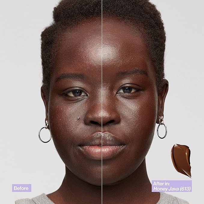 Revlon Illuminance Skin-Caring Liquid Foundation, Hyaluronic Acid, Hydrating and Nourishing Formula with Medium Coverage, 517 Amber (Pack of 1)-Velvo Beauty