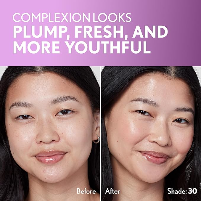 Covergirl Simply Ageless Skin Perfector Essence Foundation, 30 Light-Medium, Tinted Skin Perfector, Skincare Makeup Hybrid, Sheer Tint, Radiant Finish, Skin-Like Finish, Vegan Formula, 1.0oz-Velvo Beauty