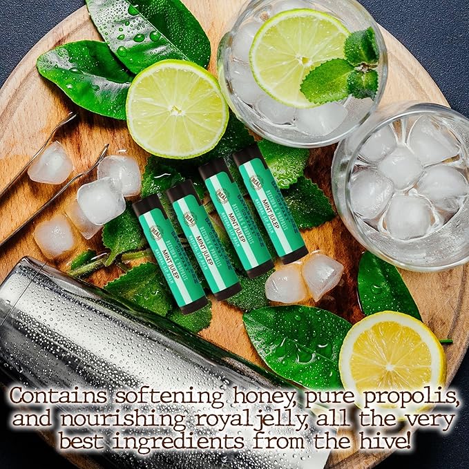 Savannah Bee Company Mint Julep Lip Balm, 0.15-Ounce (Pack of 4)-Velvo Beauty