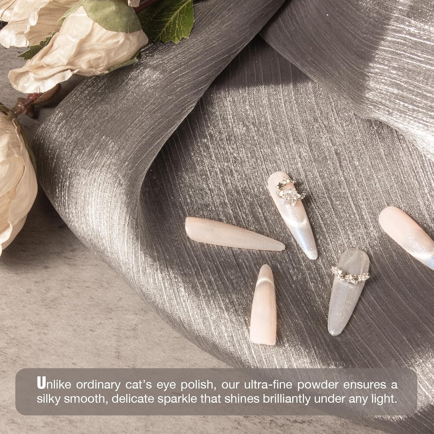 Cat Eye Gel Nail Polish with Magnet Stick, 15ml Magnetic Gel, Create Stunning Cat Eye Effects for DIY Manicures, Long-Lasting, Salon-Quality Finish, Lunar Bond-Velvo Beauty