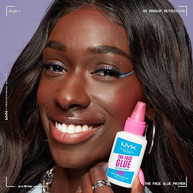 NYX PROFESSIONAL MAKEUP The Face Glue Gripping Primer, Hydrating Makeup Primer with Up To 24HR Wear, Vegan & Cruelty Free-Velvo Beauty