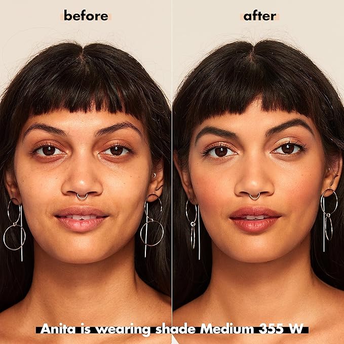 e.l.f. Camo CC Cream, SPF 30 Color-Correcting Medium-To-Full Coverage Face Foundation, Delivers An Airbrushed Finish, Vegan & Cruelty-Free, Medium 355 W-Velvo Beauty