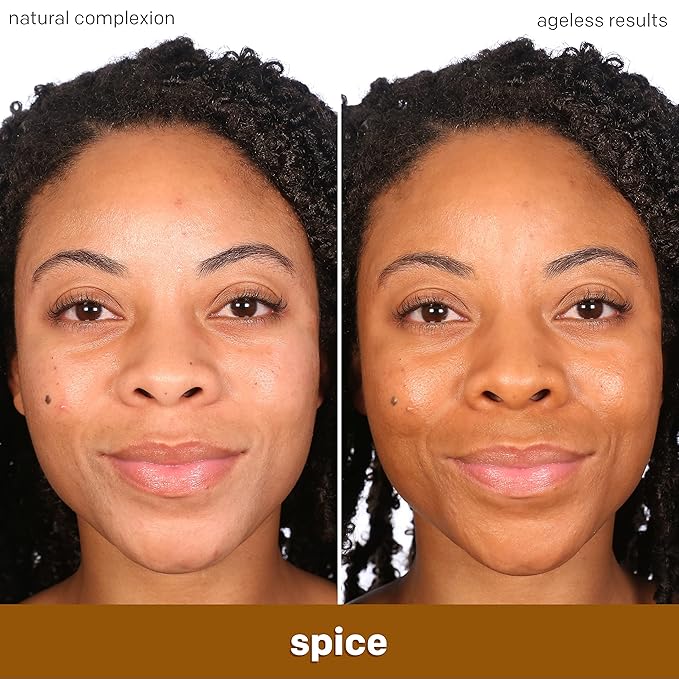 Almay Anti-Aging Foundation, Smart Shade Face Makeup with Hyaluronic Acid, Niacinamide, Vitamin C & E, Hypoallergenic-Fragrance Free, 700 Spice, 1 Fl Oz (Pack of 1)-Velvo Beauty