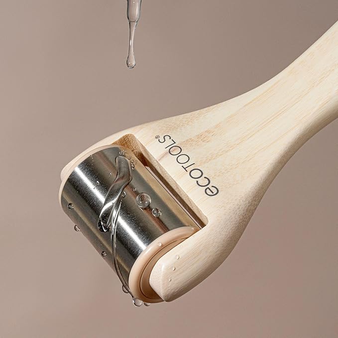 EcoTools Ice Roller, Lifts & Depuffs Skin, Stainless Steal Cooling Roller For Face & Neck, Provides Relaxation While Sculpting, Eco Friendly, Vegan, & Cruelty Free Skincare Tool, 1 Count-Velvo Beauty