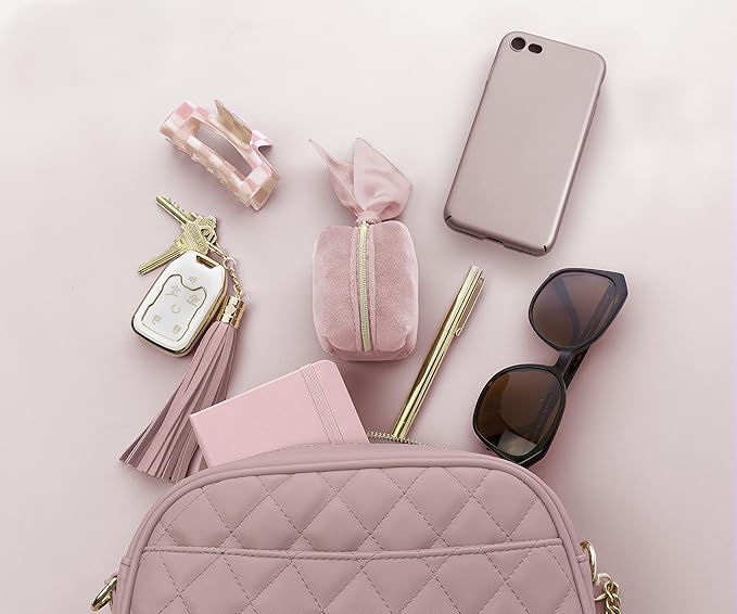 Pinch Provisions Velvet Minimergency Kit, for Her, Includes 17 Must-Have Emergency Essential Items, Compact, Multi-Functional Pouch, Gift for Parties and Birthdays-Velvo Beauty