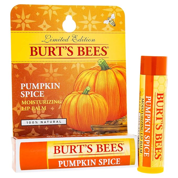 Burt's Bees Lip Balm Blister, Pumpkin Spice, 0.15 Ounce-Velvo Beauty
