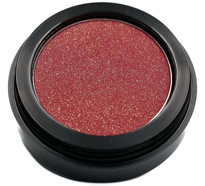 Chili Pepper Bright Red Orange Sparkling Glitter Pressed Powder Single Vegan Eyeshadow; Talc, Paraben & Cruelty Free-Velvo Beauty