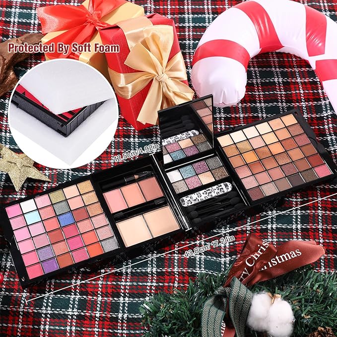 Makeup Sets For Teens Women Full Kits - All in One Gift Makeup Kits For Girls Make Up Set Included Eyeshadow, Blusher, Compact Powder, Eyeliner Pencil For Beginners (N)-Velvo Beauty