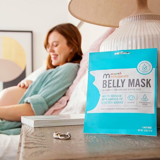 Munchkin® Milkmakers® Belly Mask for Pregnancy Skin Care & Stretch Marks, 3 Sheet Masks-Velvo Beauty