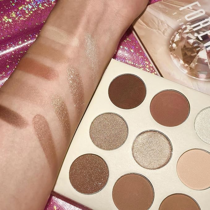 docolor Neutral Eyeshadow Palette 9 Colors Nude Brown Eyeshadow Palette Eye Shadow Palette Makeup Palettes with Velvety and Silky Finishes Highly Pigmented Mattes Shimmers Glitter Eye Makeup Palettes-Velvo Beauty