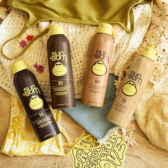 Sun Bum Original SPF 15 Sunscreen Body Spray | Broad Spectrum Moisturizing Sunblock with Vitamin E | Hawaii 104 Act Compliant (Octinoxate & Oxybenzone Free) | 2 Pack, 6 oz-Velvo Beauty