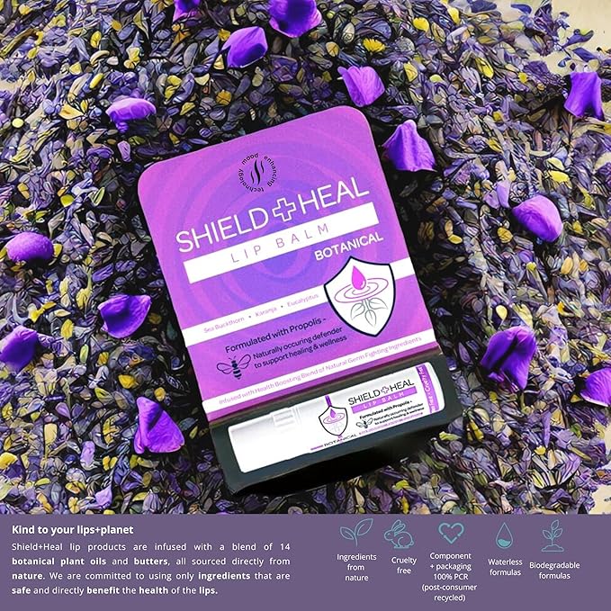 Botanical Lip Balm with Aromachology, Mood-Boosting Fragrance Technology, Soothes Chapped Lips & Relieves Dryness, Silky Smooth Texture Warms on Contact-Velvo Beauty